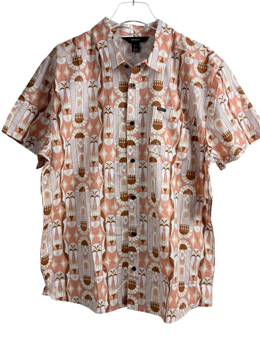 RVCA Haute Tree Button Up Shirt Men’s Size L NWT MSRP $66